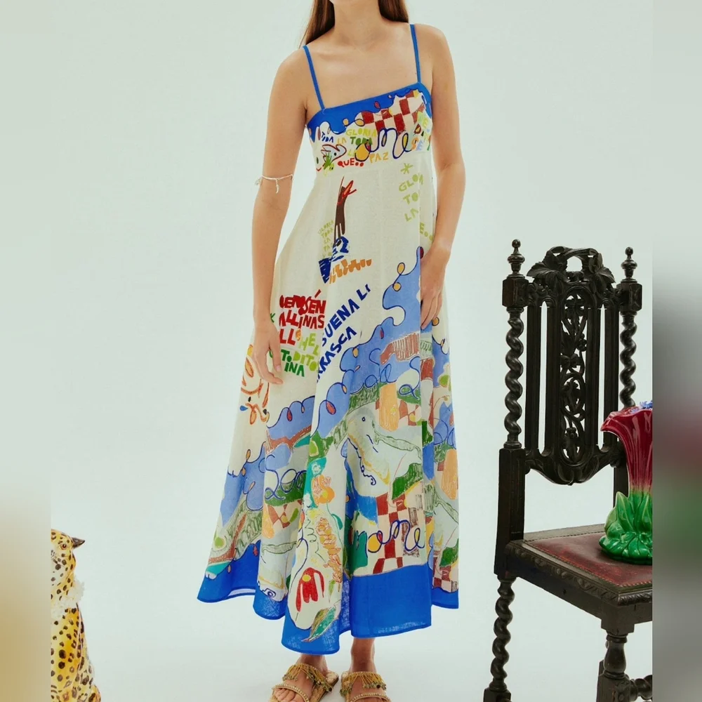 Alemais Colorful Printed Maxi Dress - Picture 4 of 13